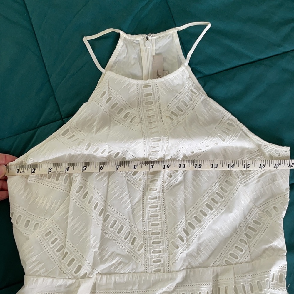 White eyelet knee length dress - Picture 3 of 3